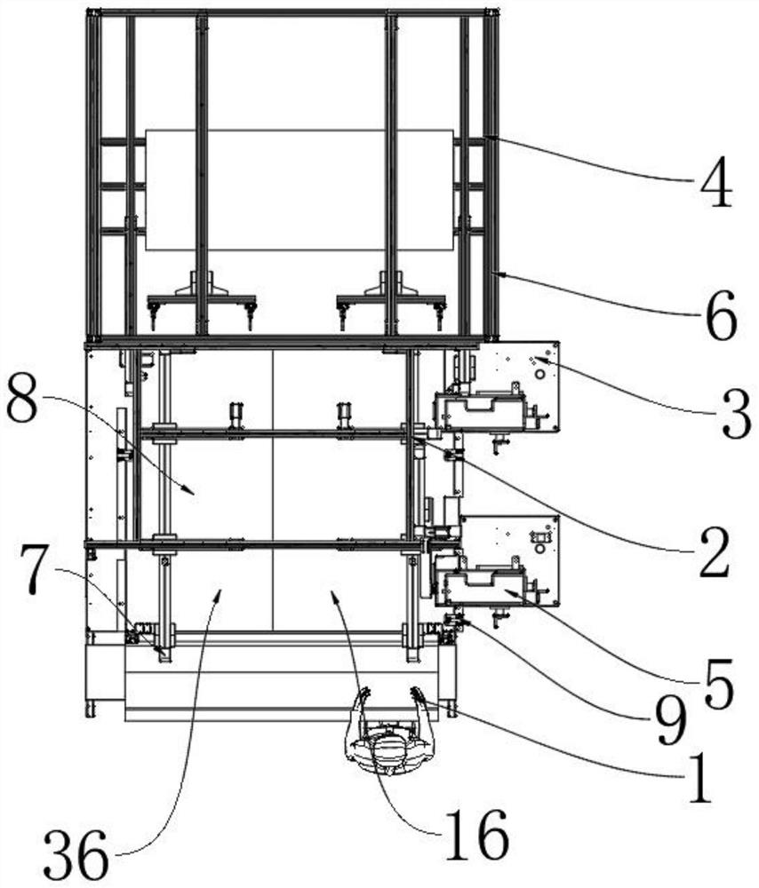 Full-automatic shower curtain hole locking device and operation method