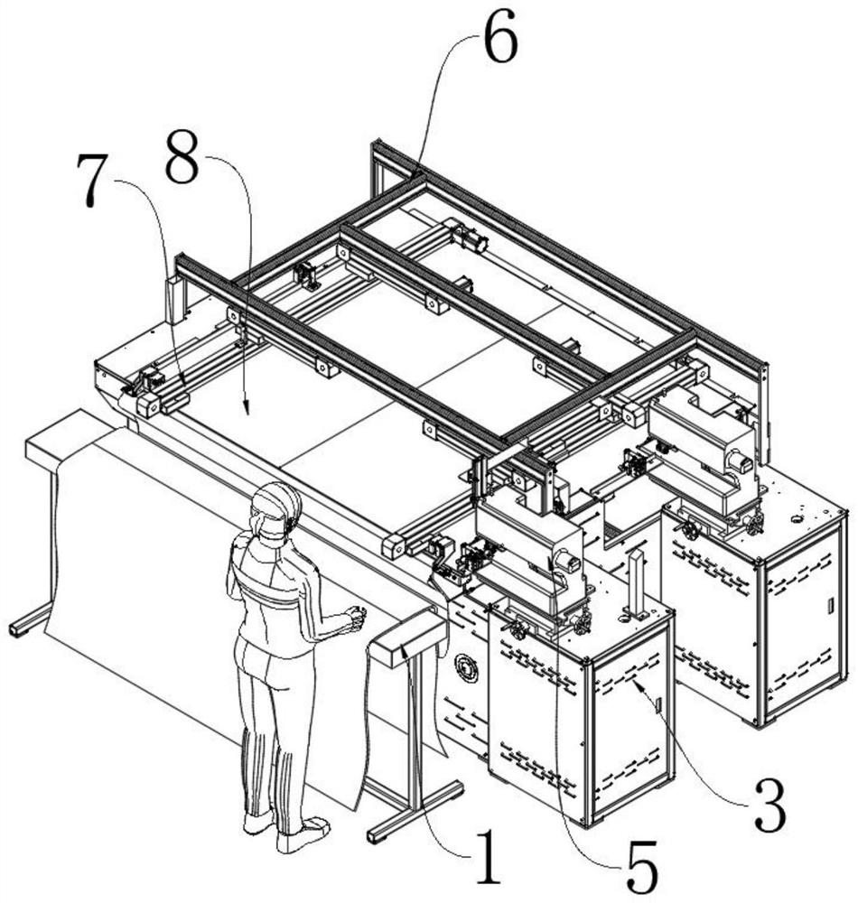 Full-automatic shower curtain hole locking device and operation method