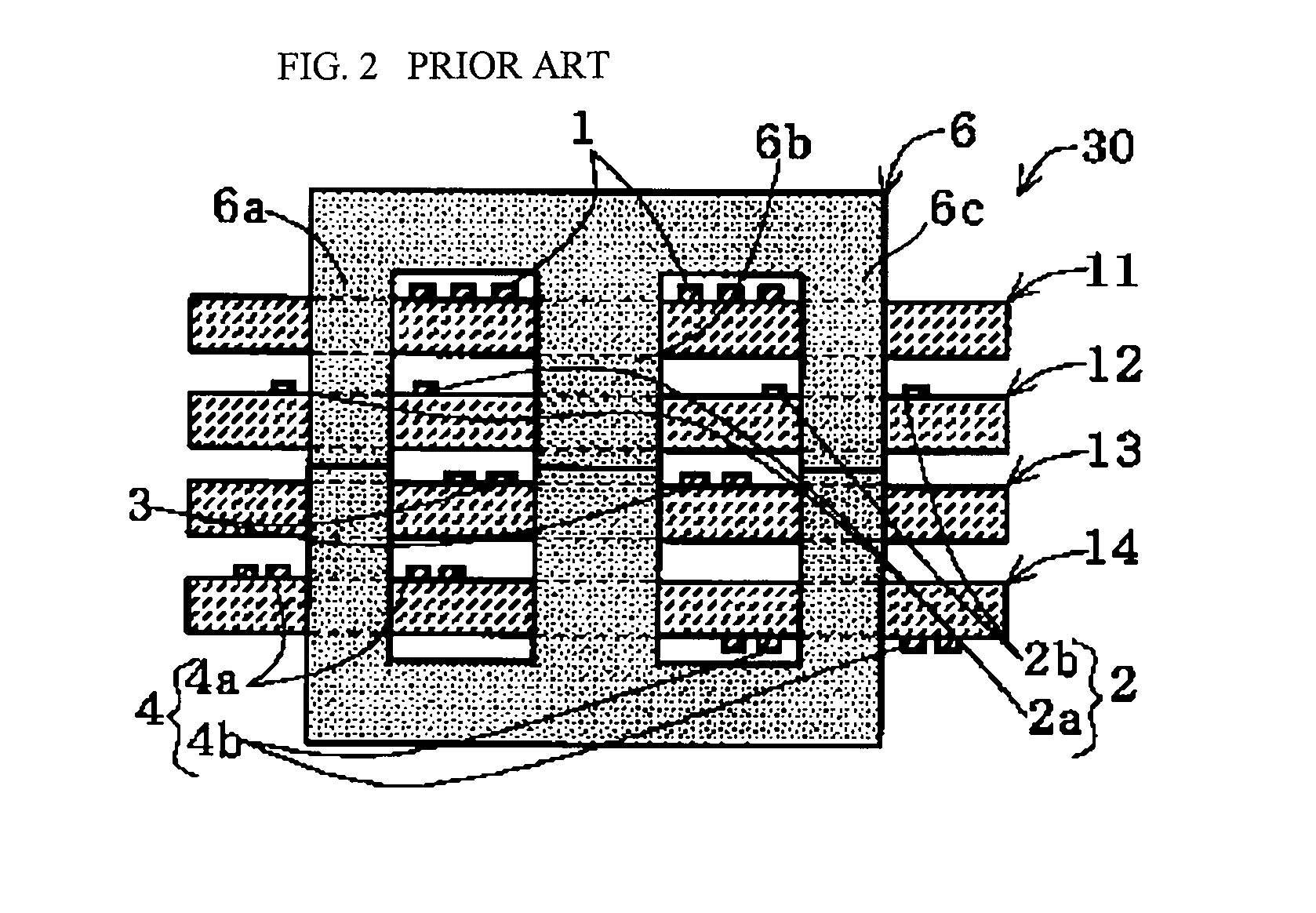 Composite transformer and insulated switching power source device