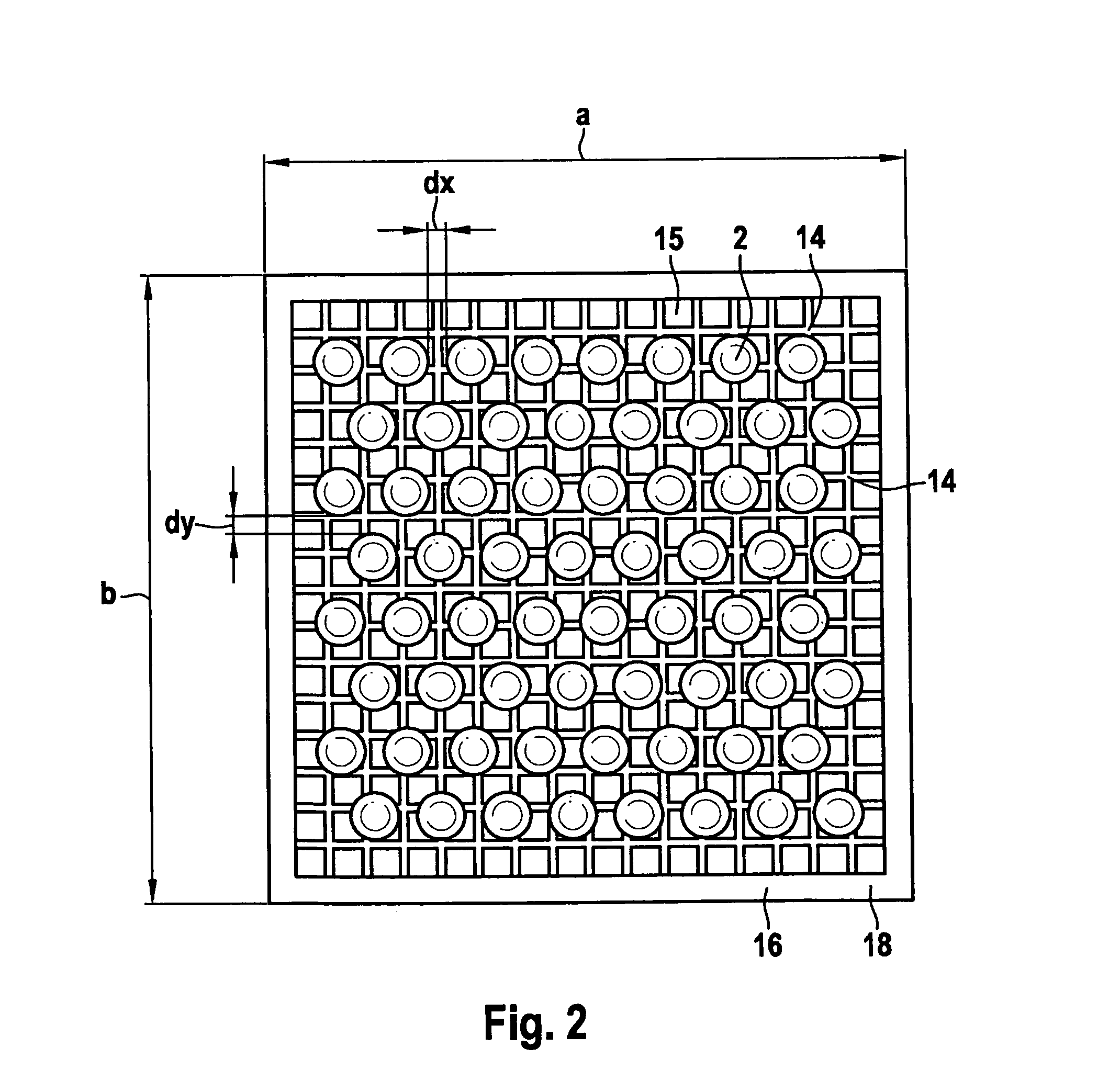 Charging frame and quenching device having a charging frame