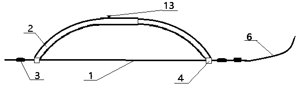 Bowstring traction skin-removing system