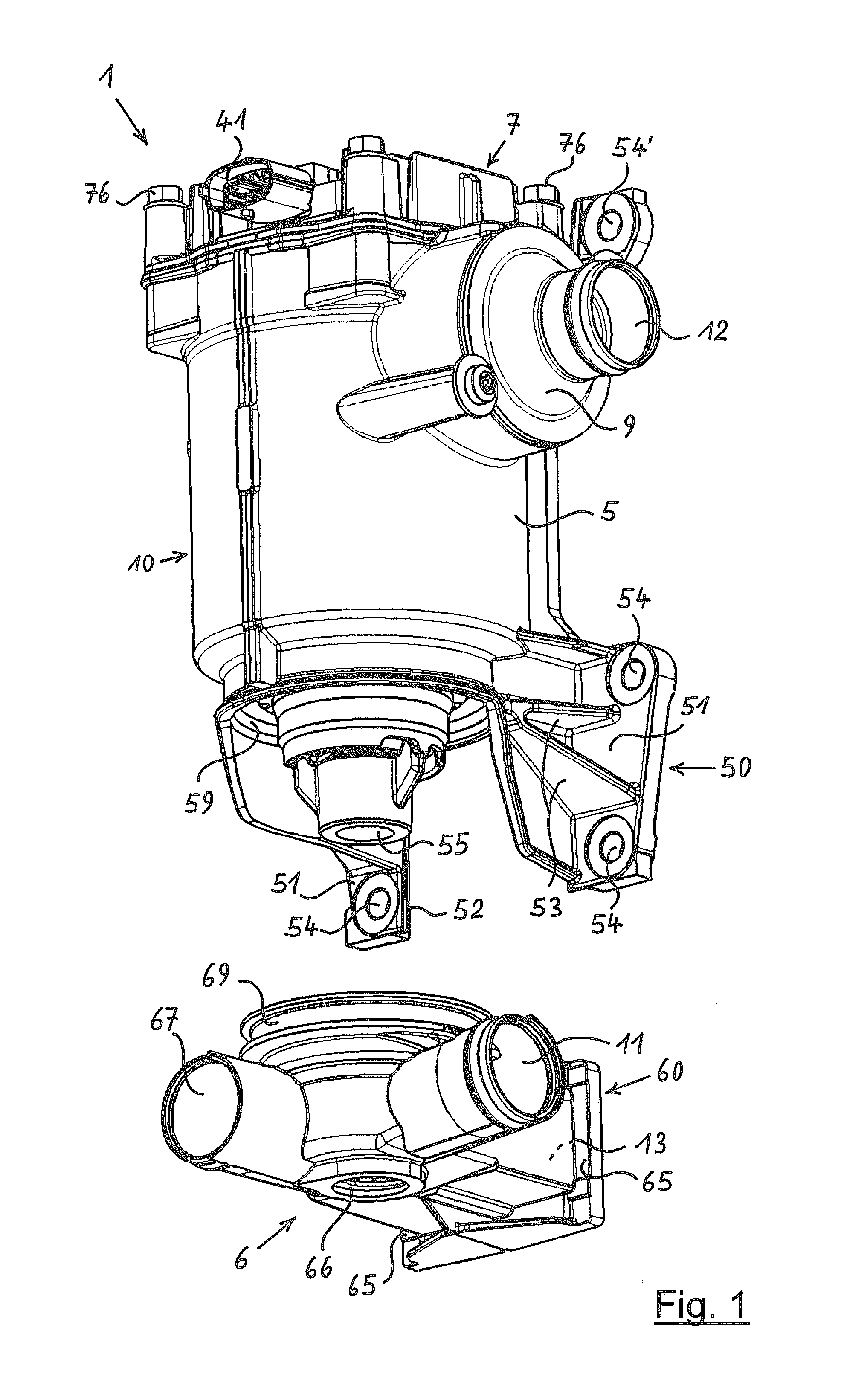 Centrifugal precipitator for precipitating oil mist from the crankcase ventilation gas from an internal combustion engine