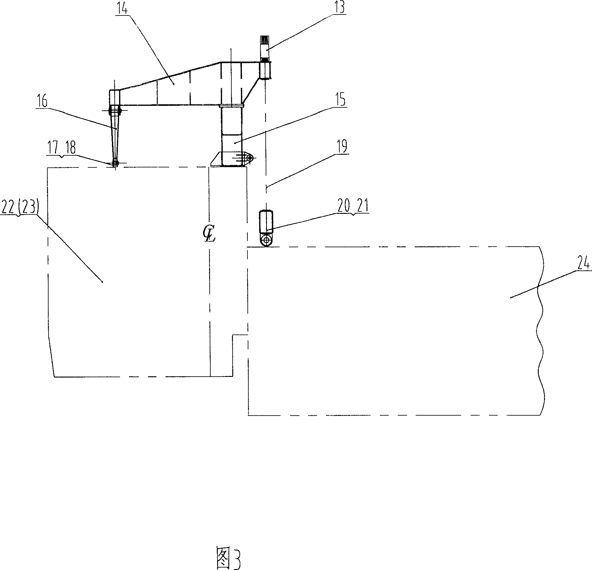 Method and apparatus for assembly of portal crane in shipbuilding