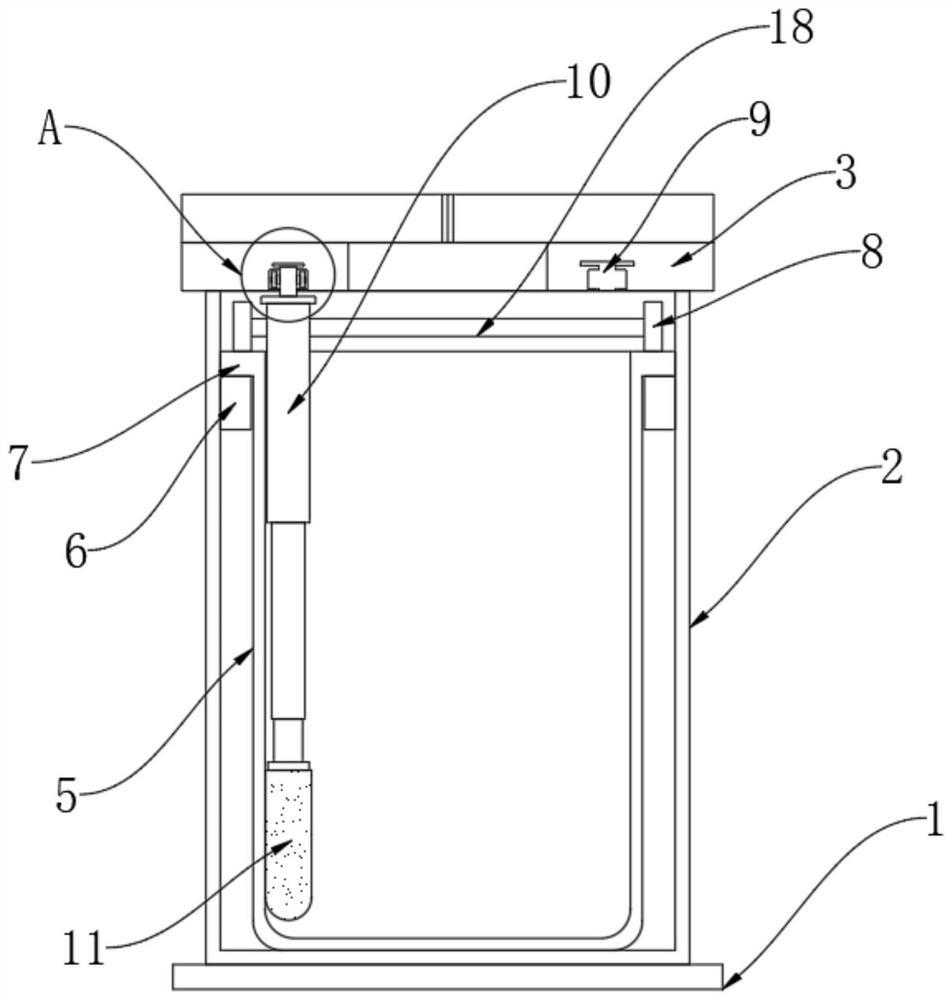 Garbage can with automatic cleaning function