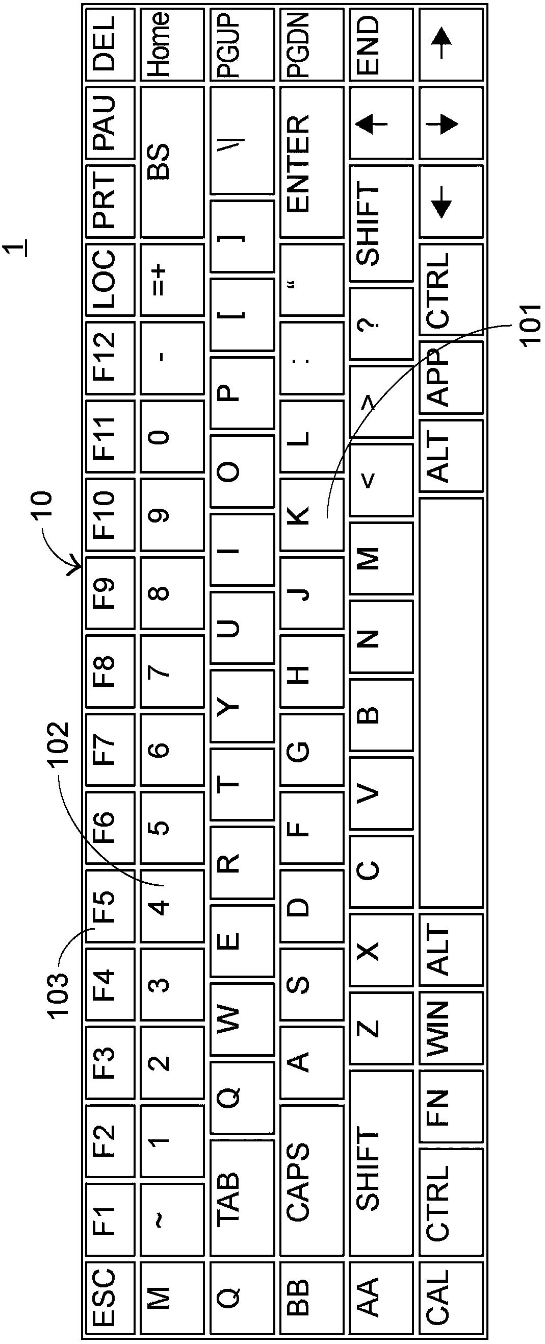 Illuminant keyboard