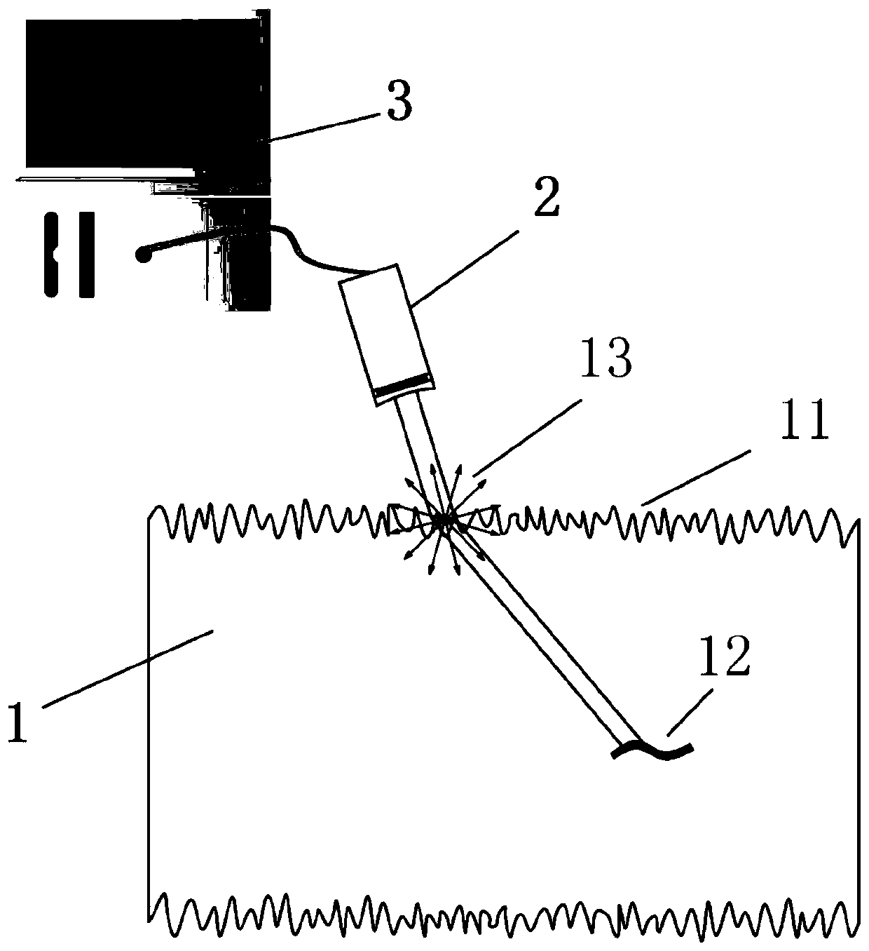 Micro-defect ultrasonic detection signal processing method considering surface roughness