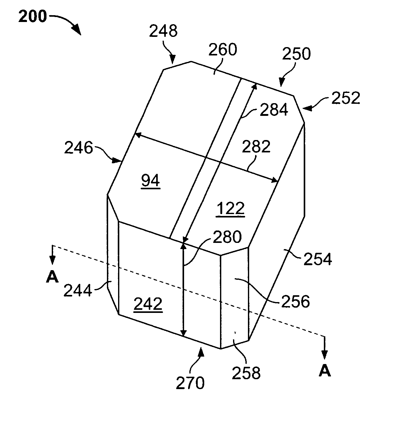 Blank, apparatus and method for constructing container
