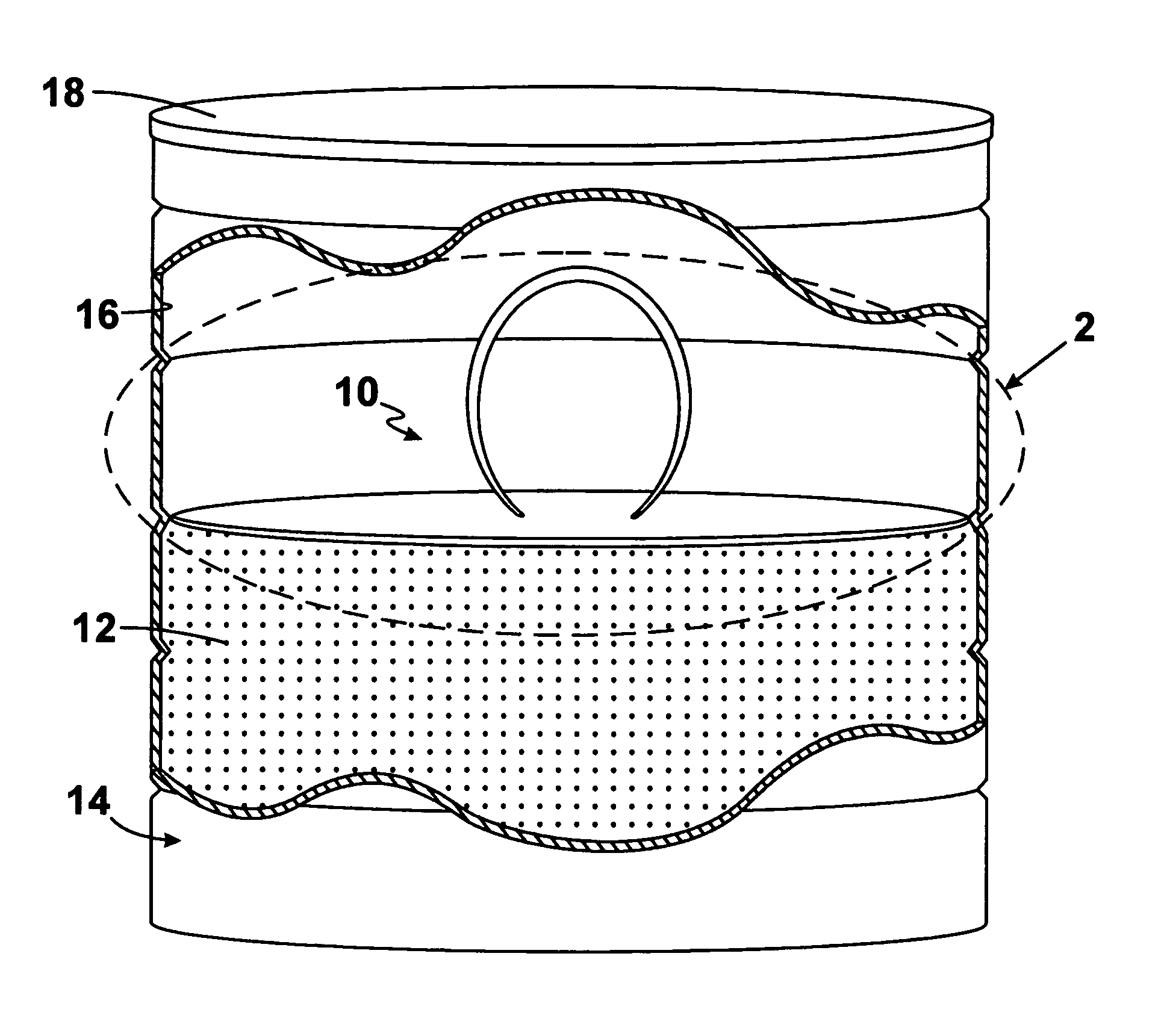 Device for preserving freshness of contents of a container
