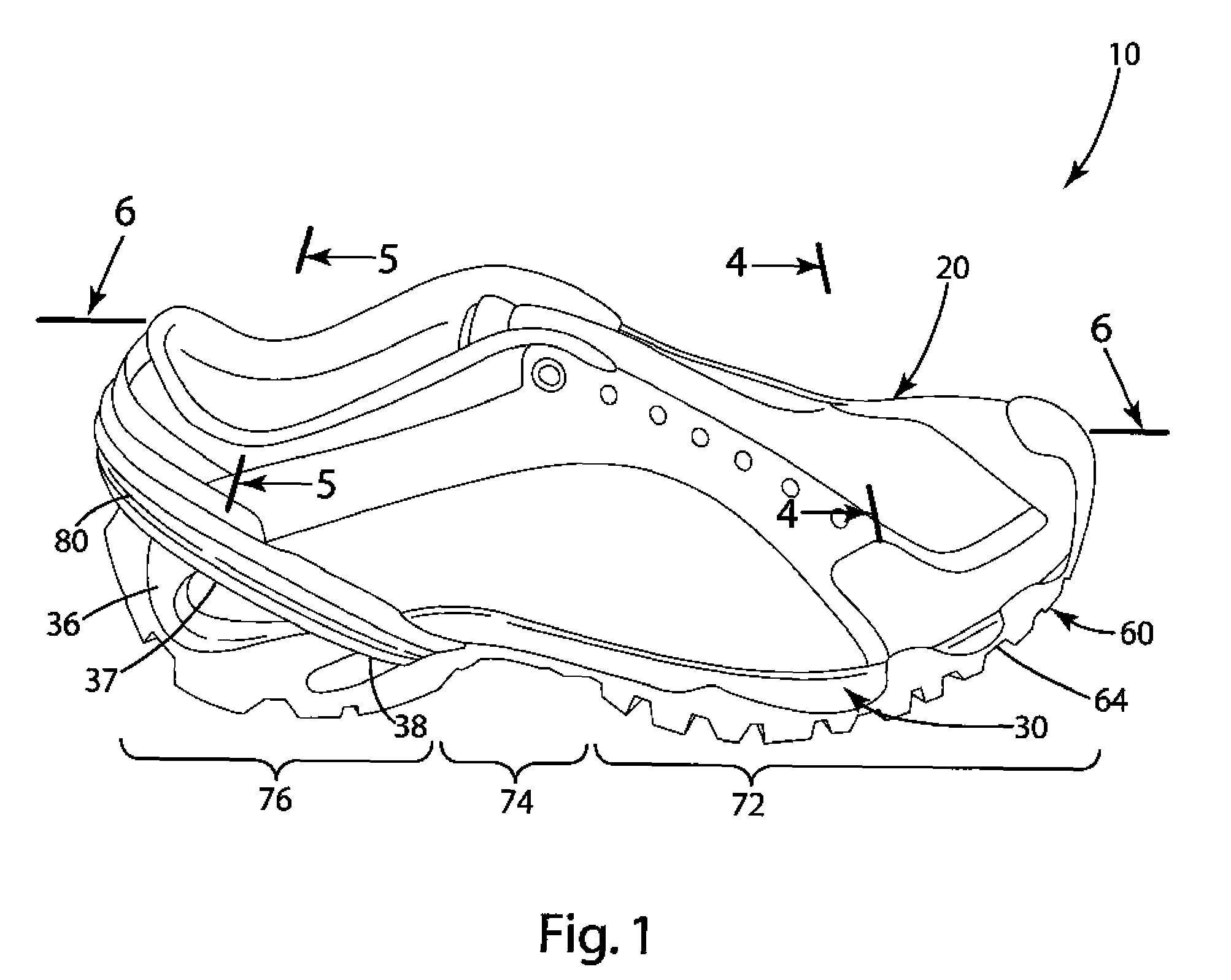 Footwear construction and related method of manufacture