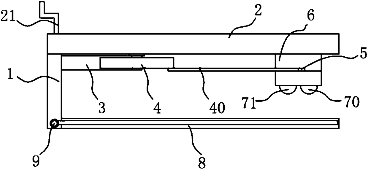 A shoe leather wrinkle removing device