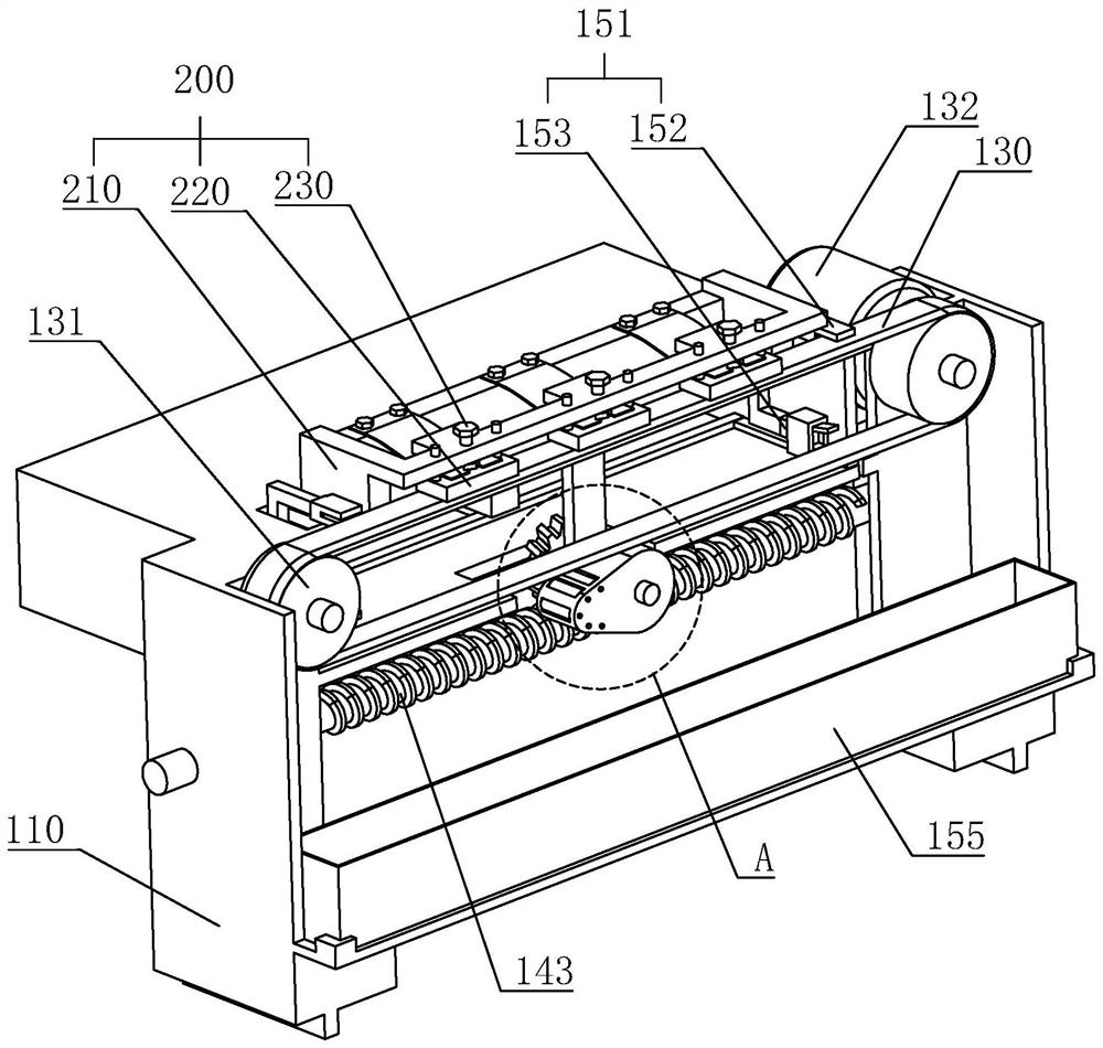 A belt knife structure of cashmere splitting machine