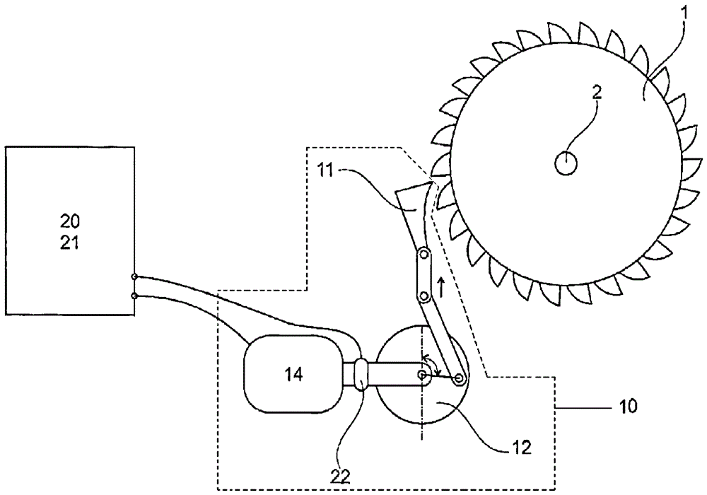 Device for positioning a rotor of a gas turbine and gas turbine