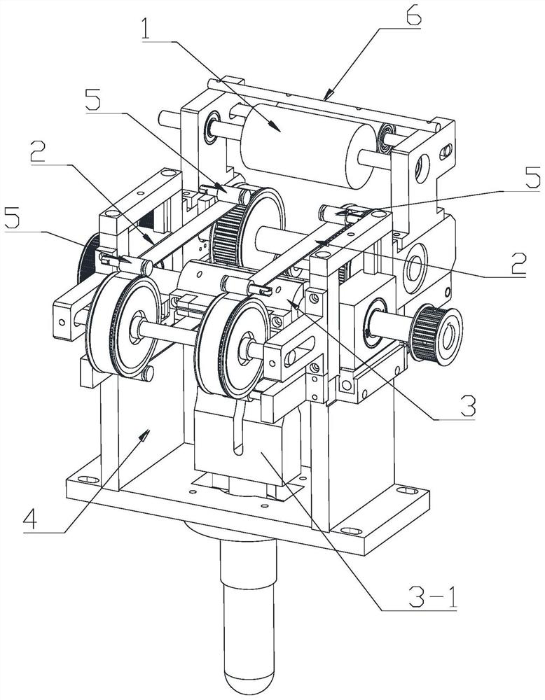 Ear line conveying device for mask production