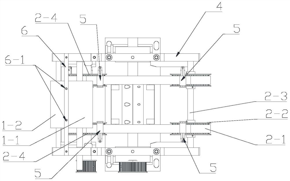 Ear line conveying device for mask production