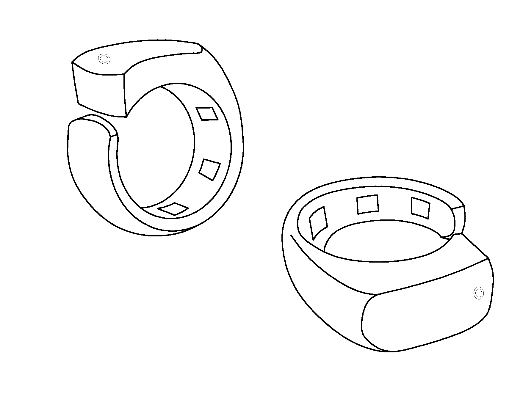 Pulse oximetry ring