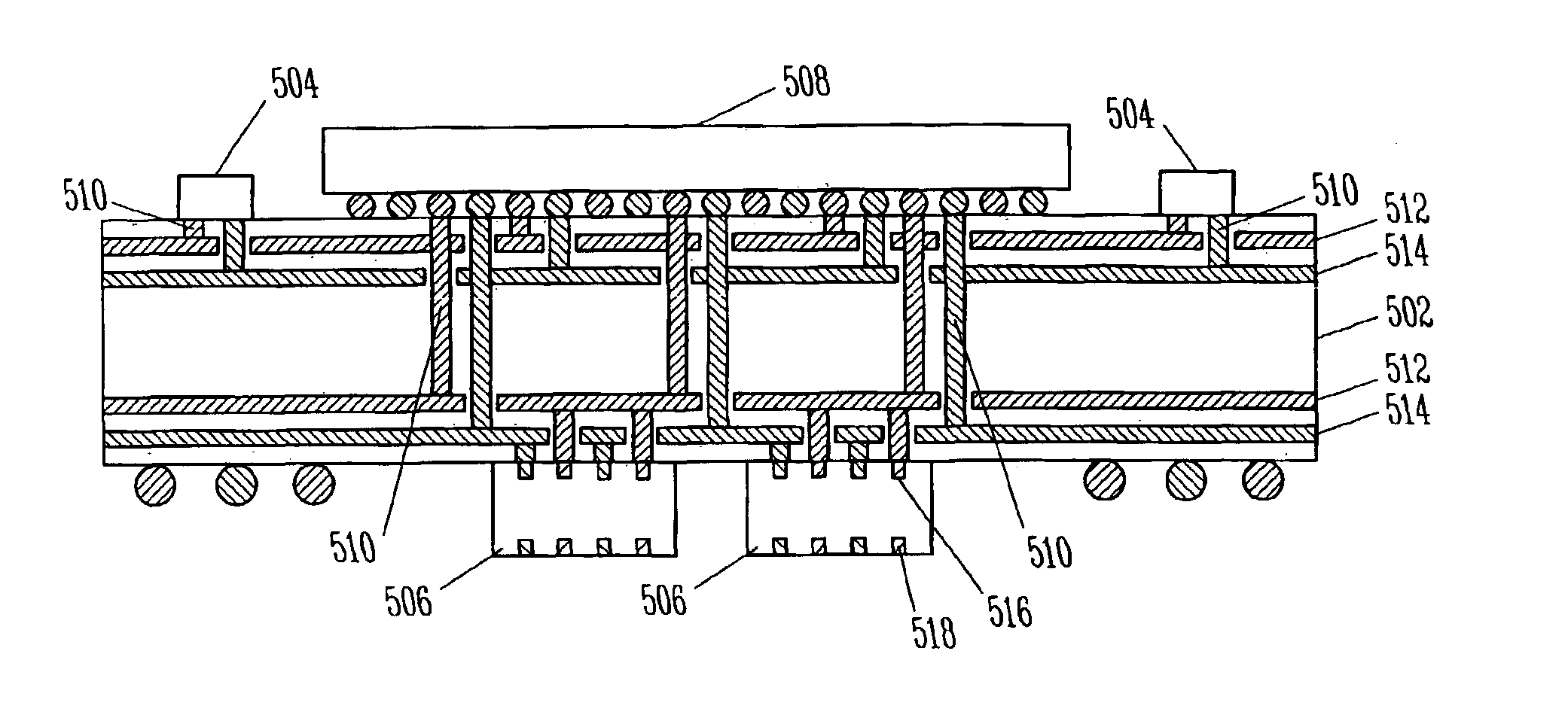 Manufacturing methods for an electronic assembly with vertically connected capacitors