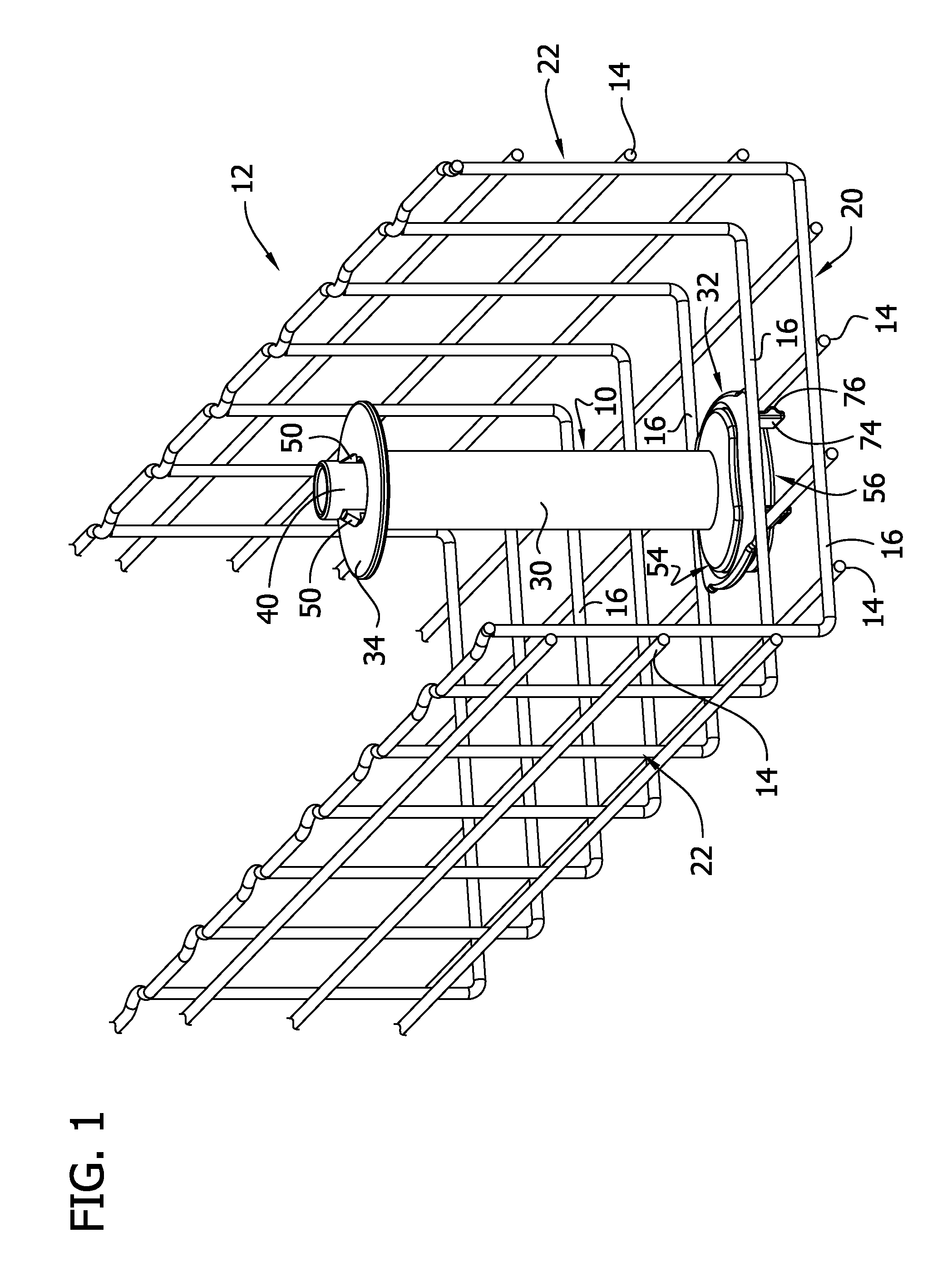 Cable guide for wire basket cable tray