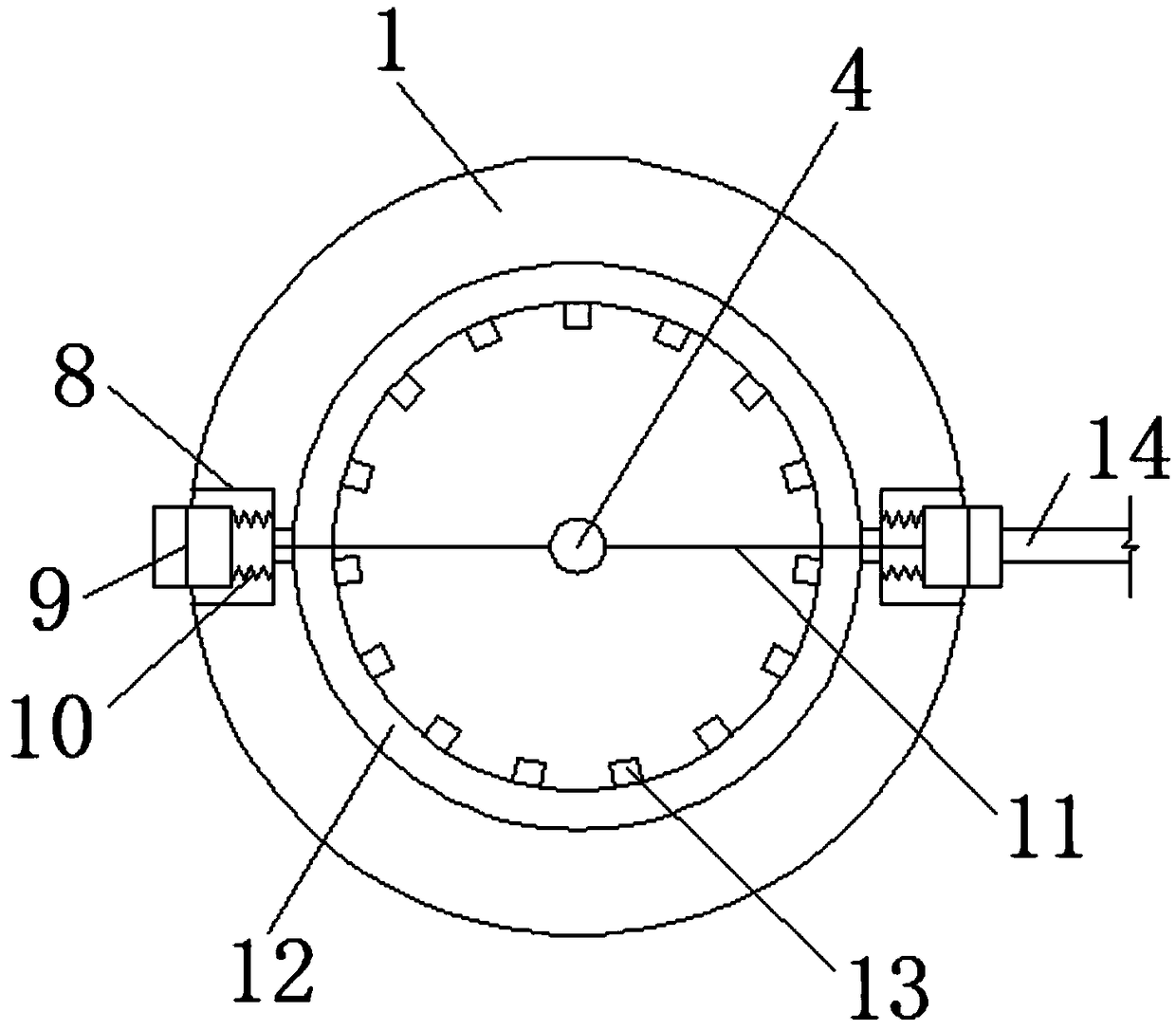 Coal-mining and dust-removal device convenient to mount