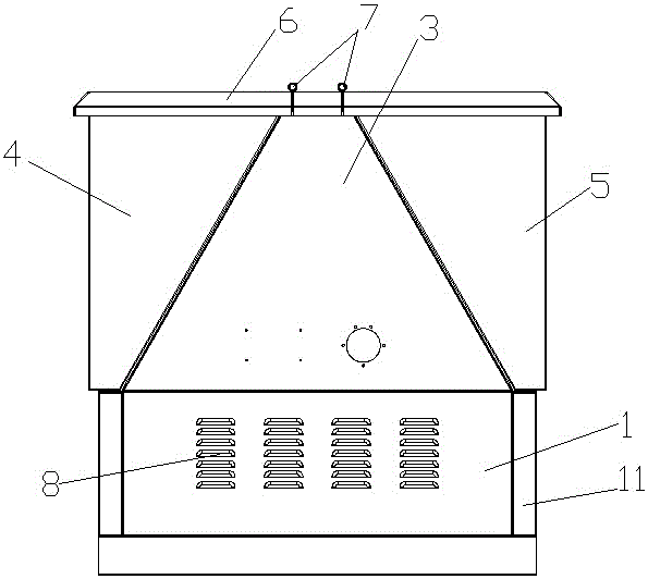 10kv outdoor high voltage cable distribution box and its installation method