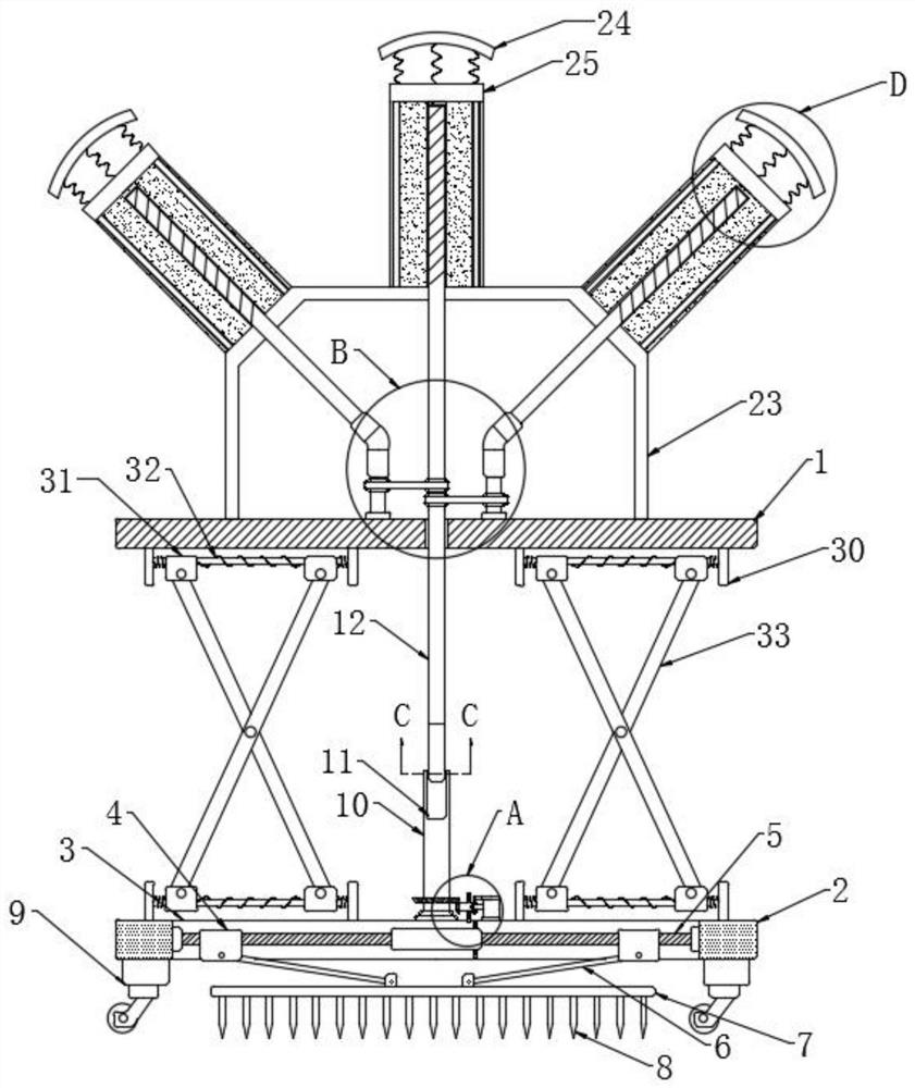 Contractible force transmission connecting device suitable for large-deformation tunnel primary support