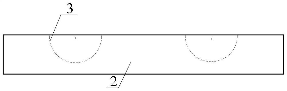 Arc groove rolling shaft friction support for underground subway station supporting column