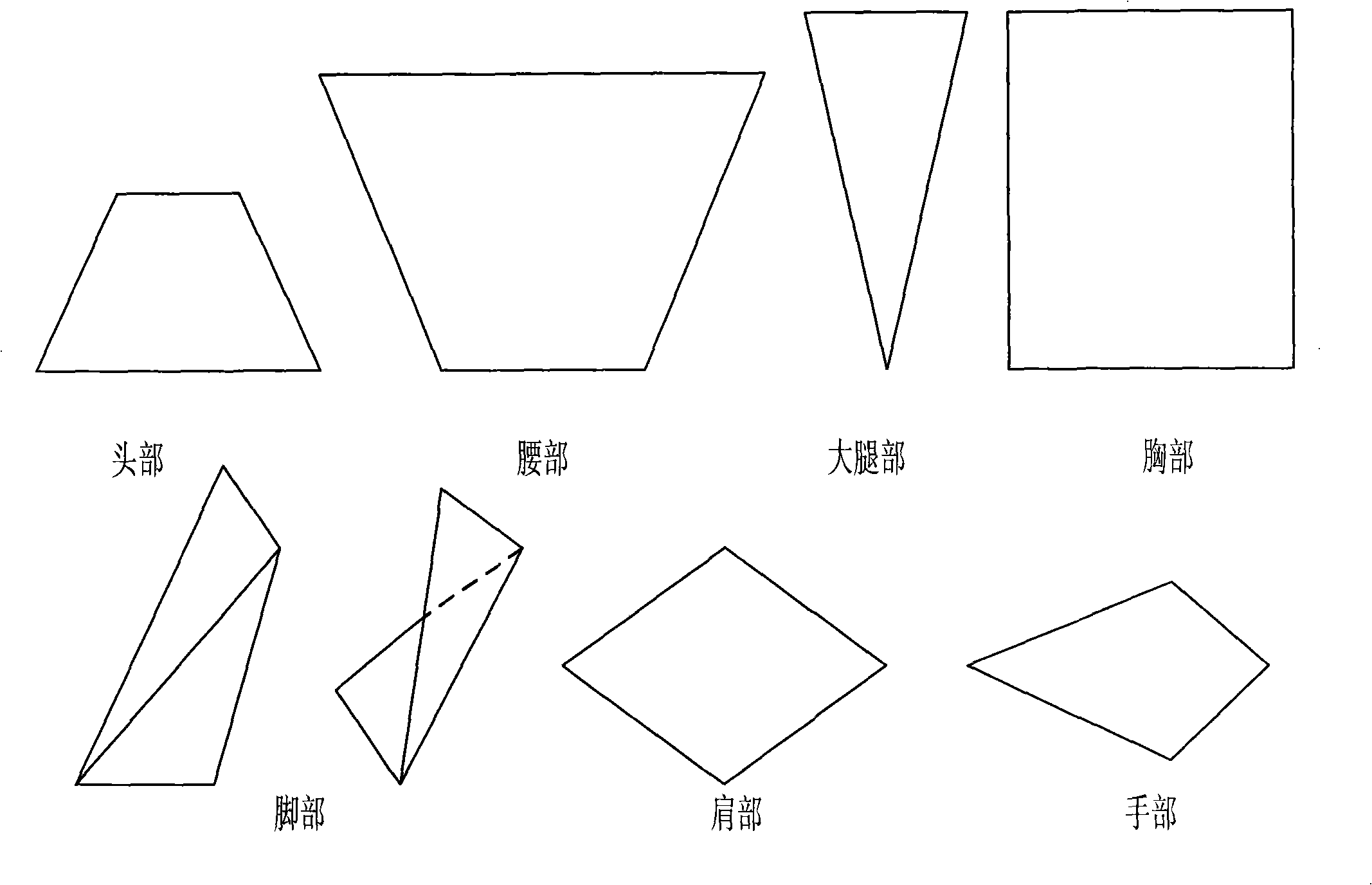 Optical motion capture data processing method based on module piecewise linear model