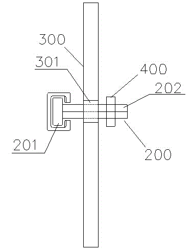 Embedding method for embedding box iron in concrete component