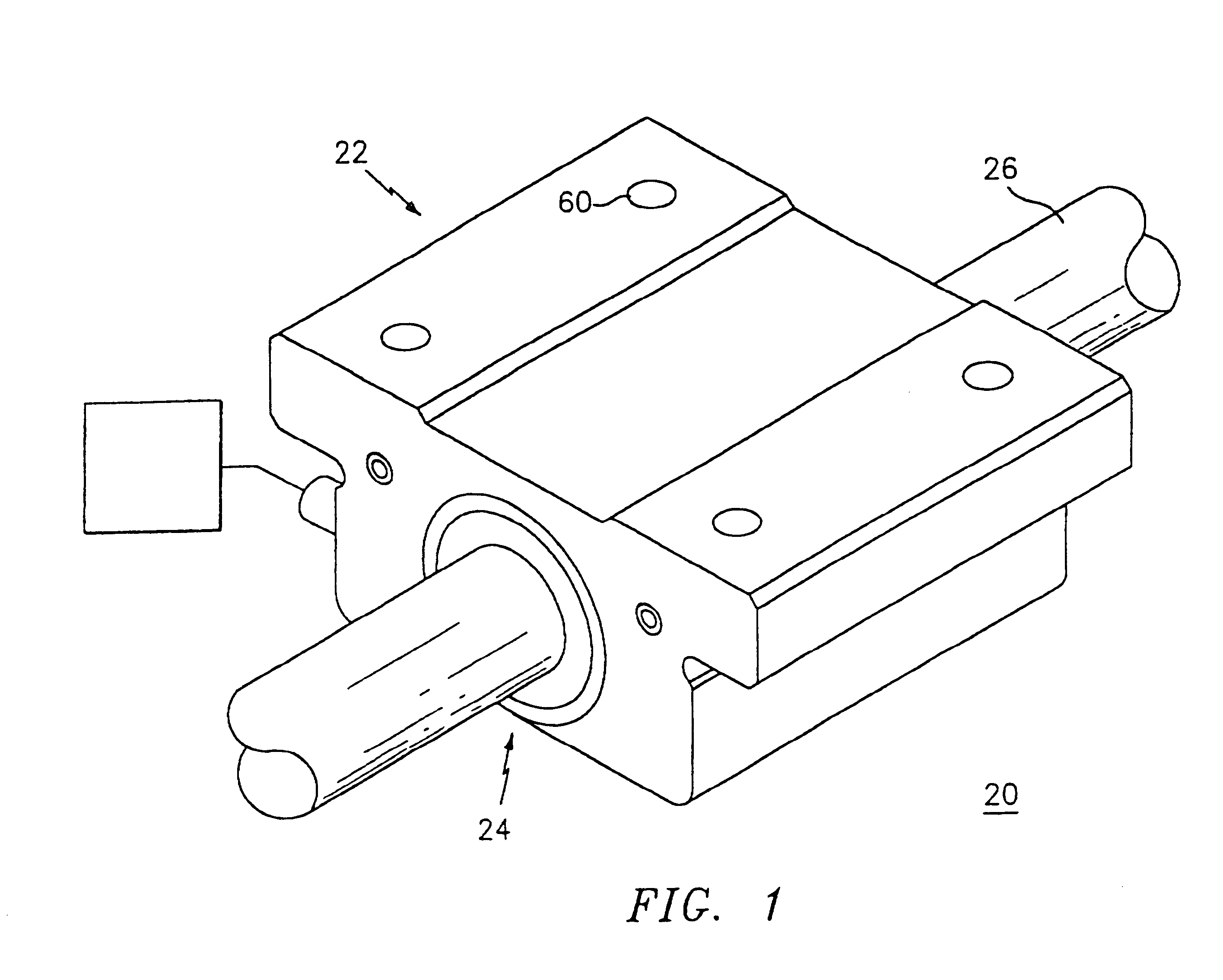 Linear motion bearing assembly with load compensation