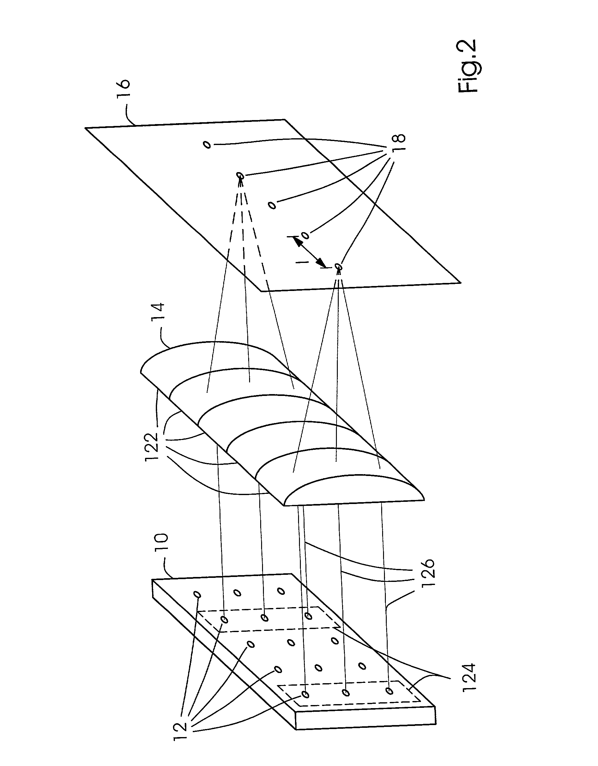 Image-recording device for a printing form, having an array of VCSEL light sources