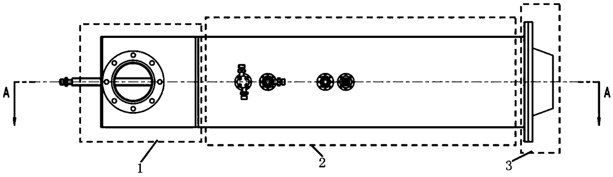 Dinitrogen tetroxide/hydrazine propellant exhaust gas waste liquid treatment burner and control method