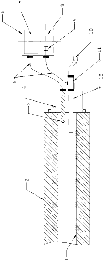 Gas extraction borehole sealing detection device and detection method