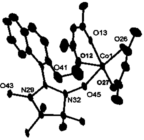 Nitroxyl free radical metal complex with naphthalene ring structure and preparation method of complex