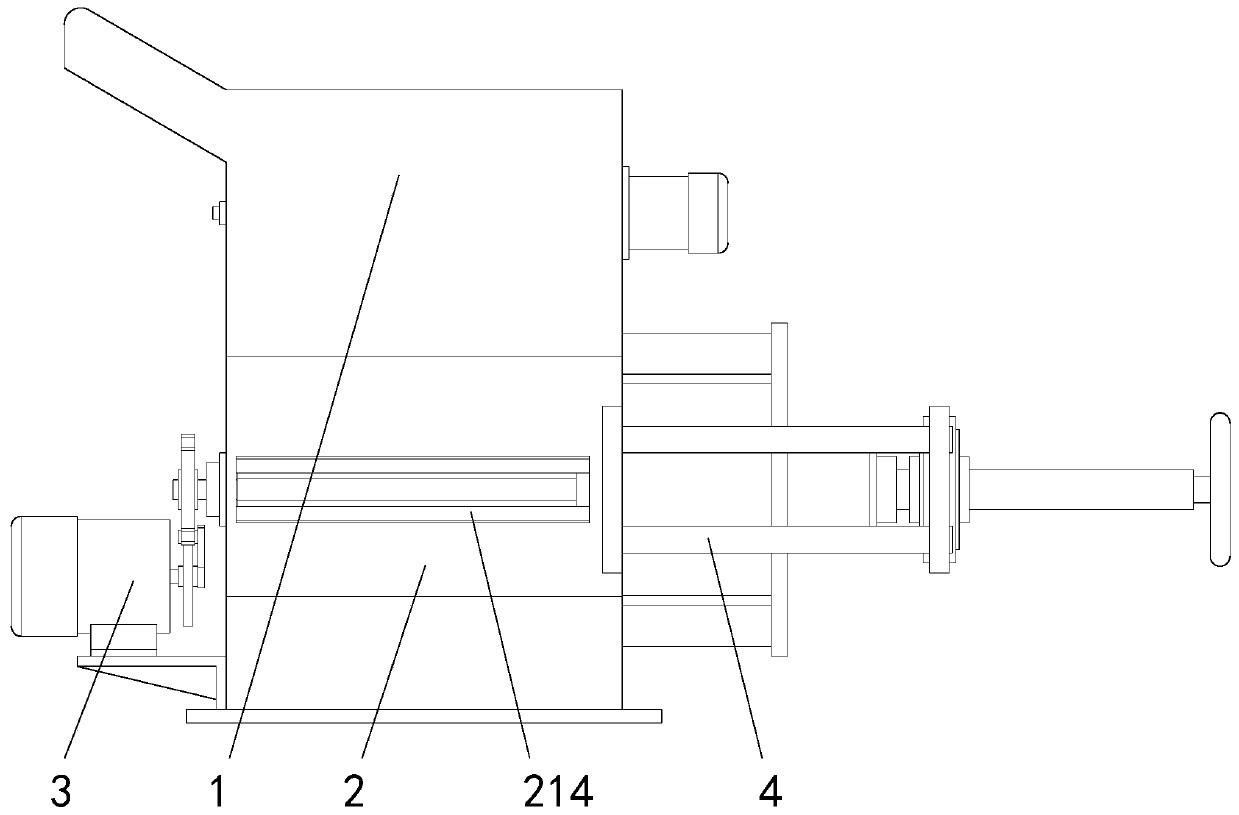 Automatic quantitative feeding machine for limestone powdering