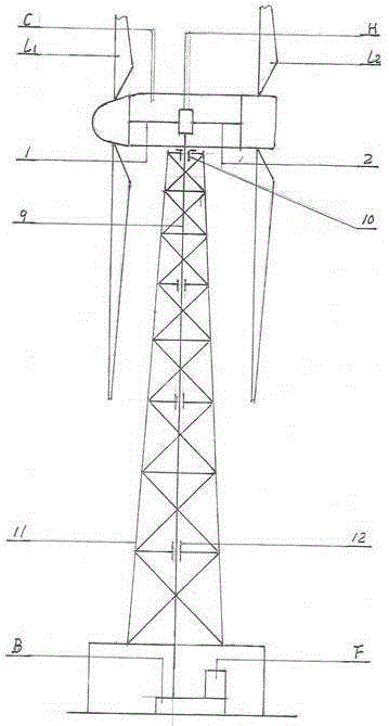 Magnetic Suspension Double Wind Wheel Wind Turbine