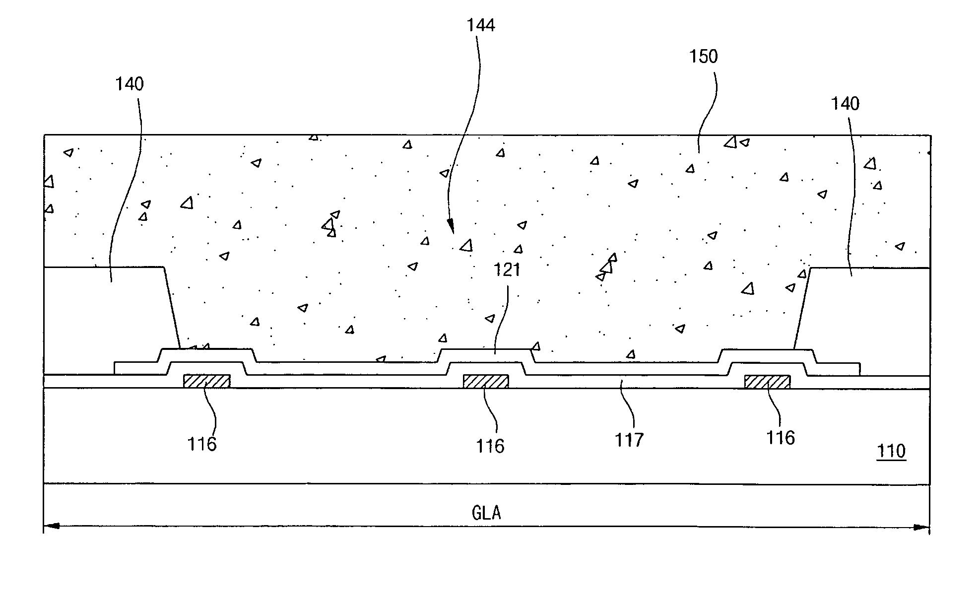 Array substrate for liquid crystal display device and the seal pattern in the periphery of the display