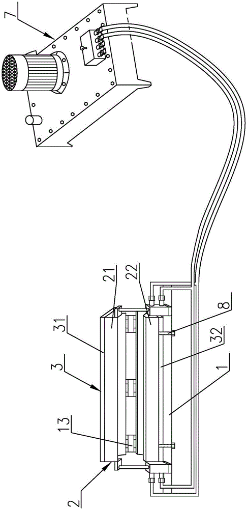 Thread disassembly device of extruder screw rod for thermosetting powder coating