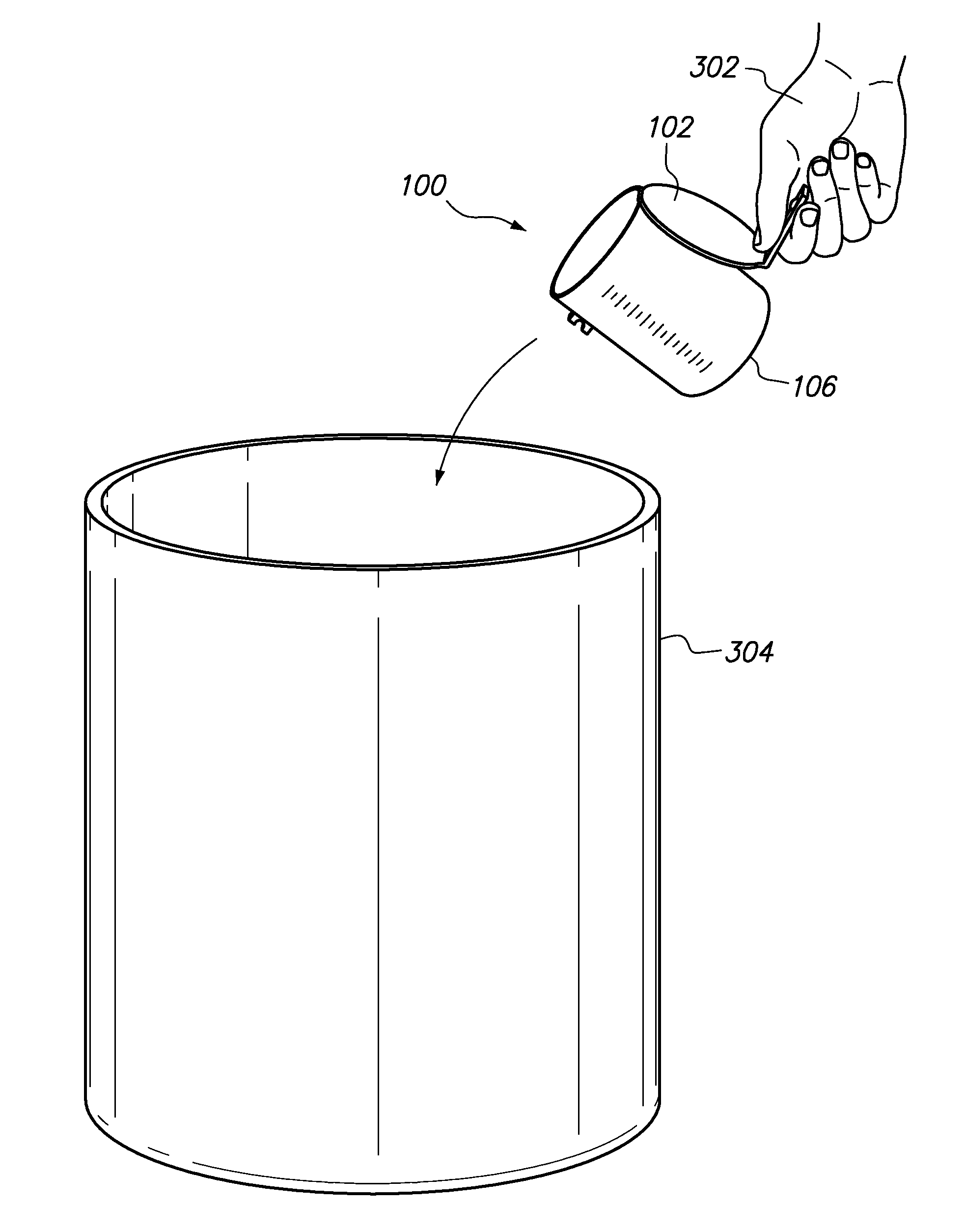 Powder supplement scooping system and method