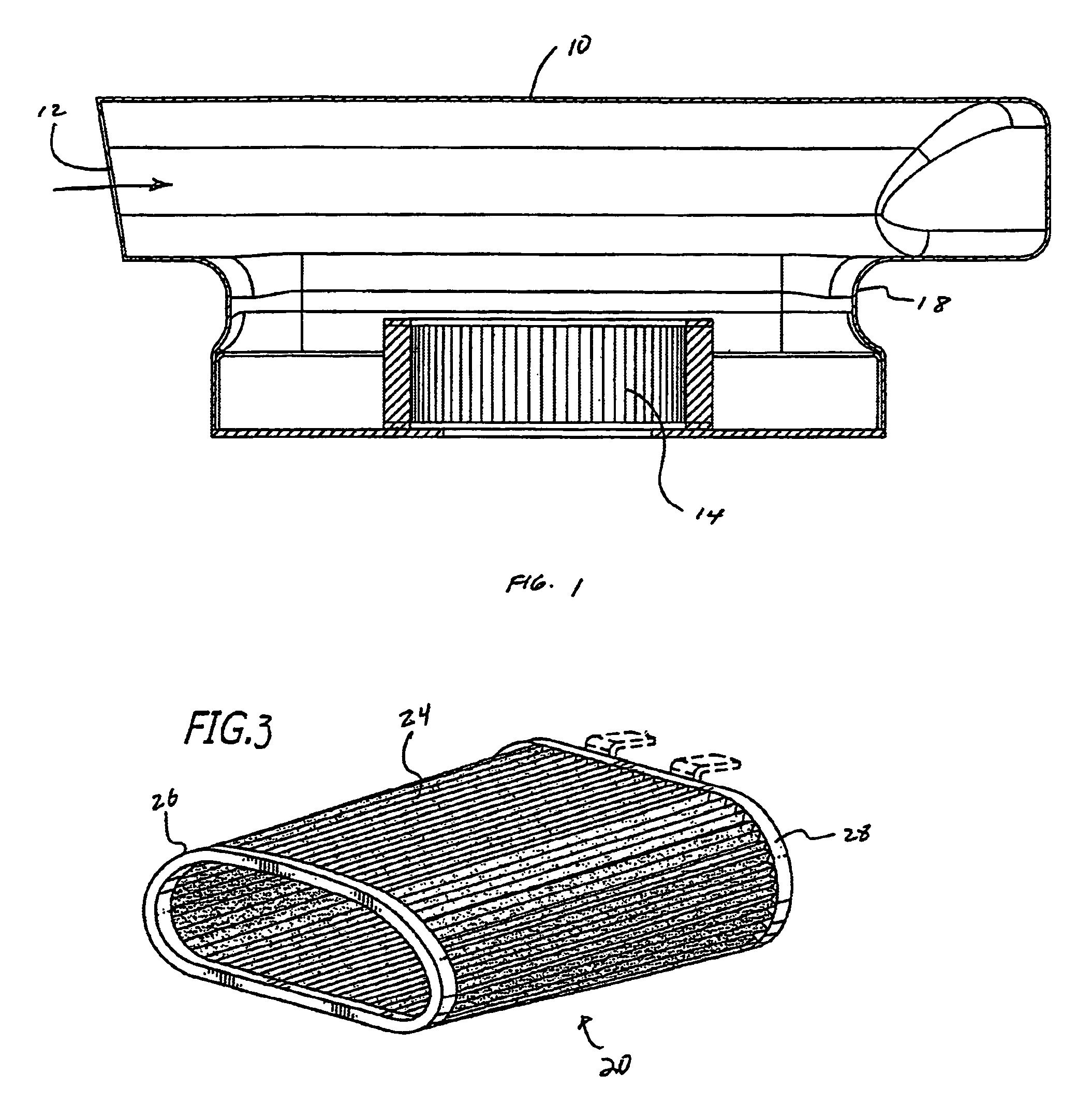 Air filter for a scoop