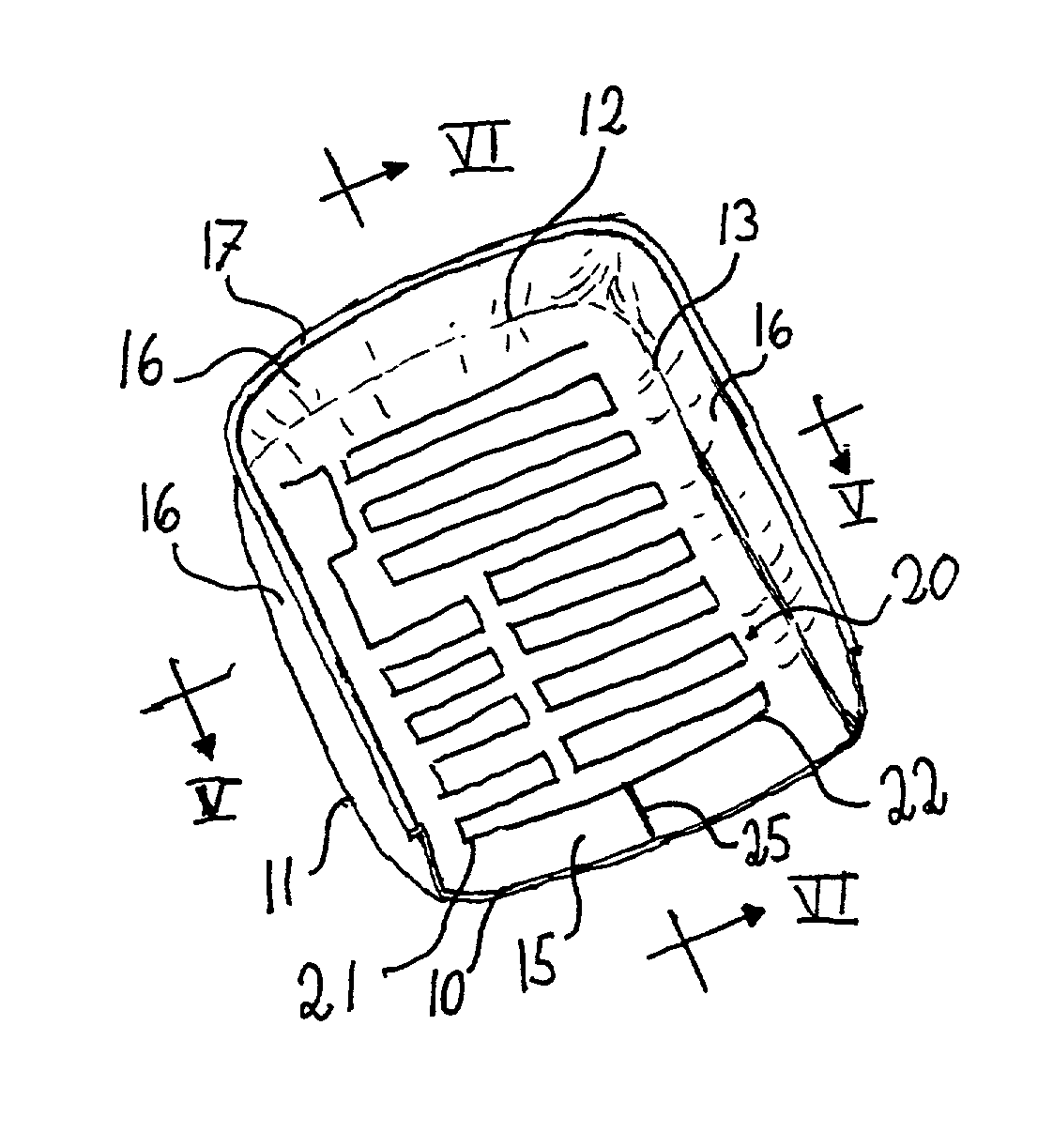 An antenna device, a method for manufacturing an antenna device and a radio communication device including an antenna device