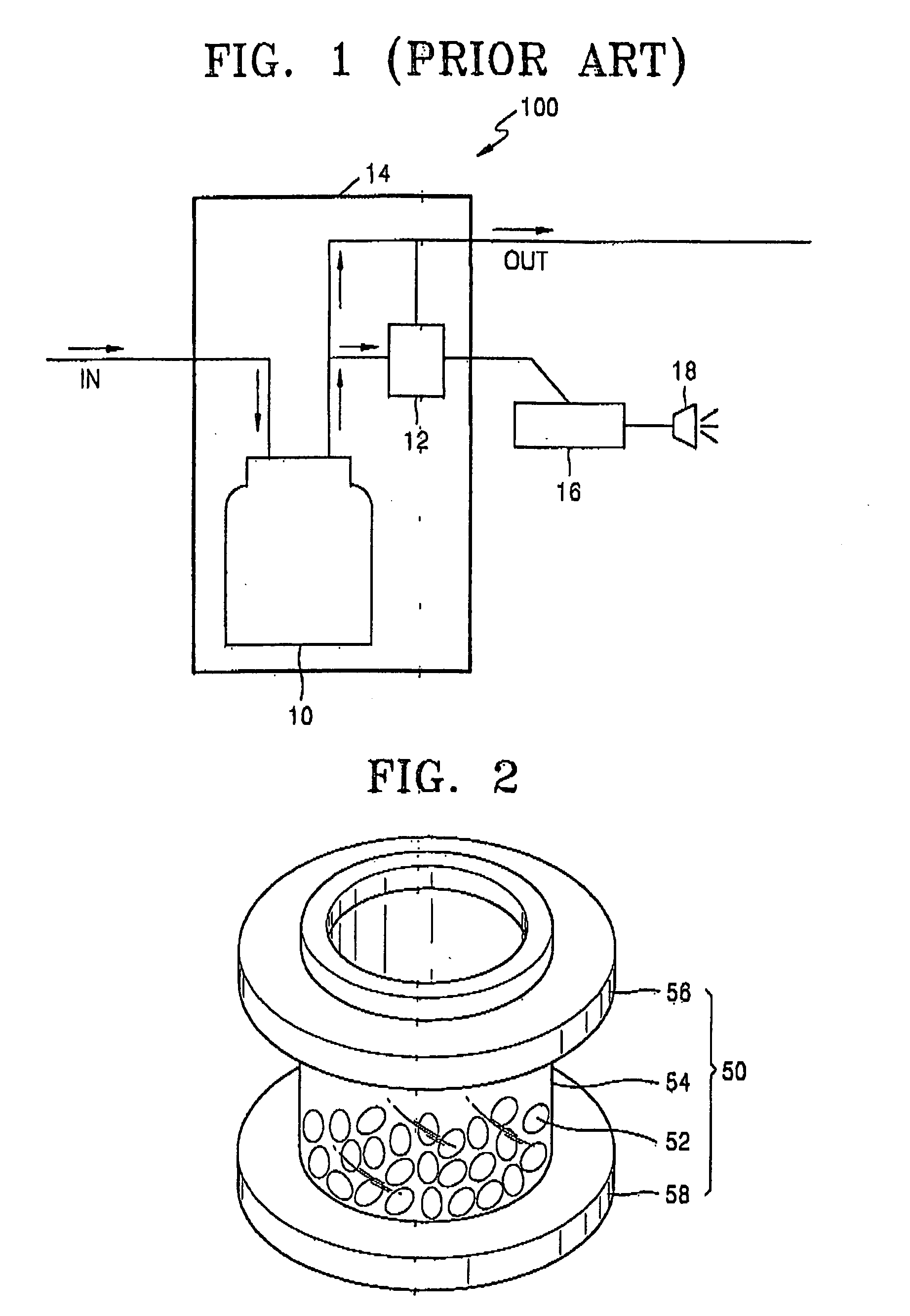 Method and detector for identifying effective lifetime of gas scrubber absorbent material, and gas scrubber including the detector