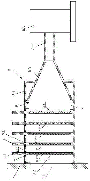 Air filtrating device of plant wall