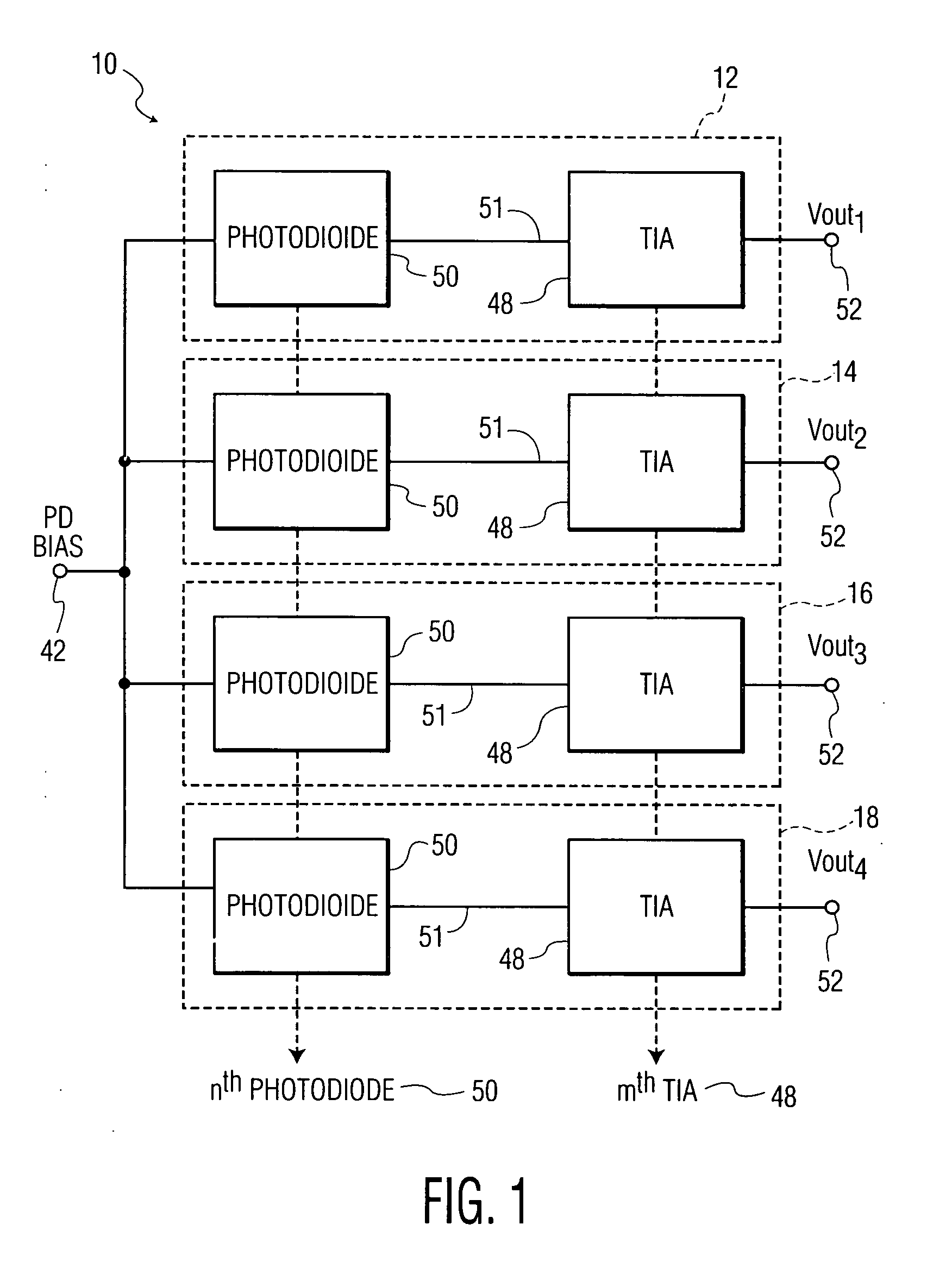 Low-noise large-area photoreceivers with low capacitance photodiodes
