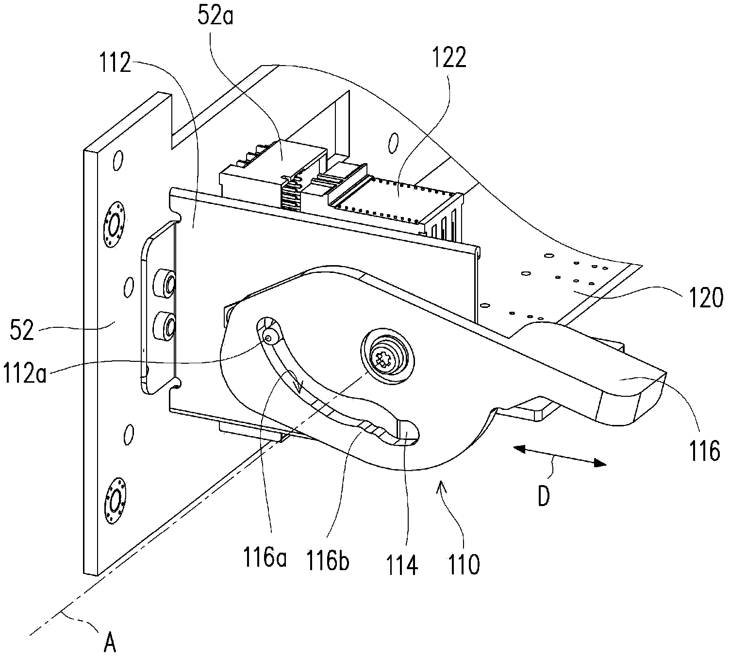 Expansion card module and expansion card fixing structure