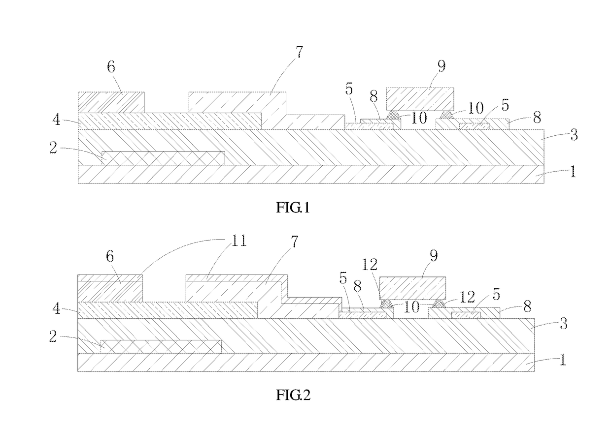 Micro light emitting diode array substrates and display panels