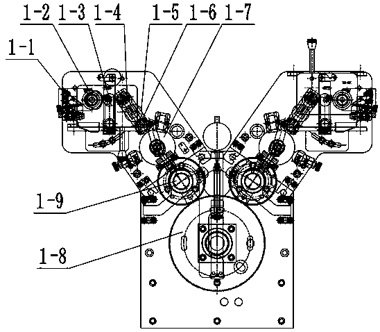 Printing group device realizing overprinting