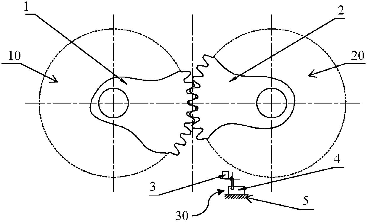 A timing gear protection device for a molding machine