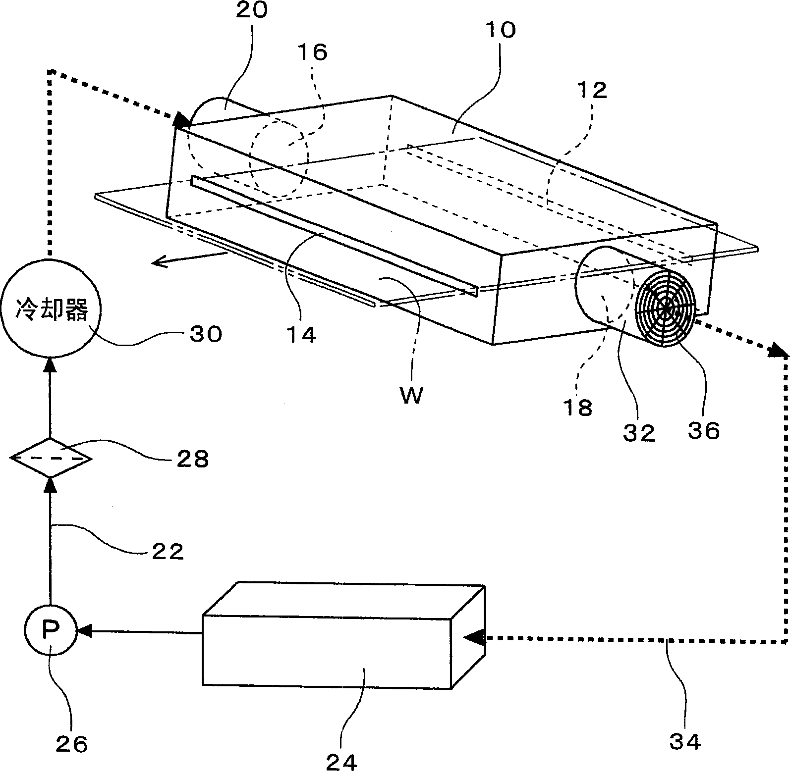 Device and method processing substrate
