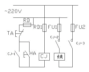 AC load start-stop control circuit