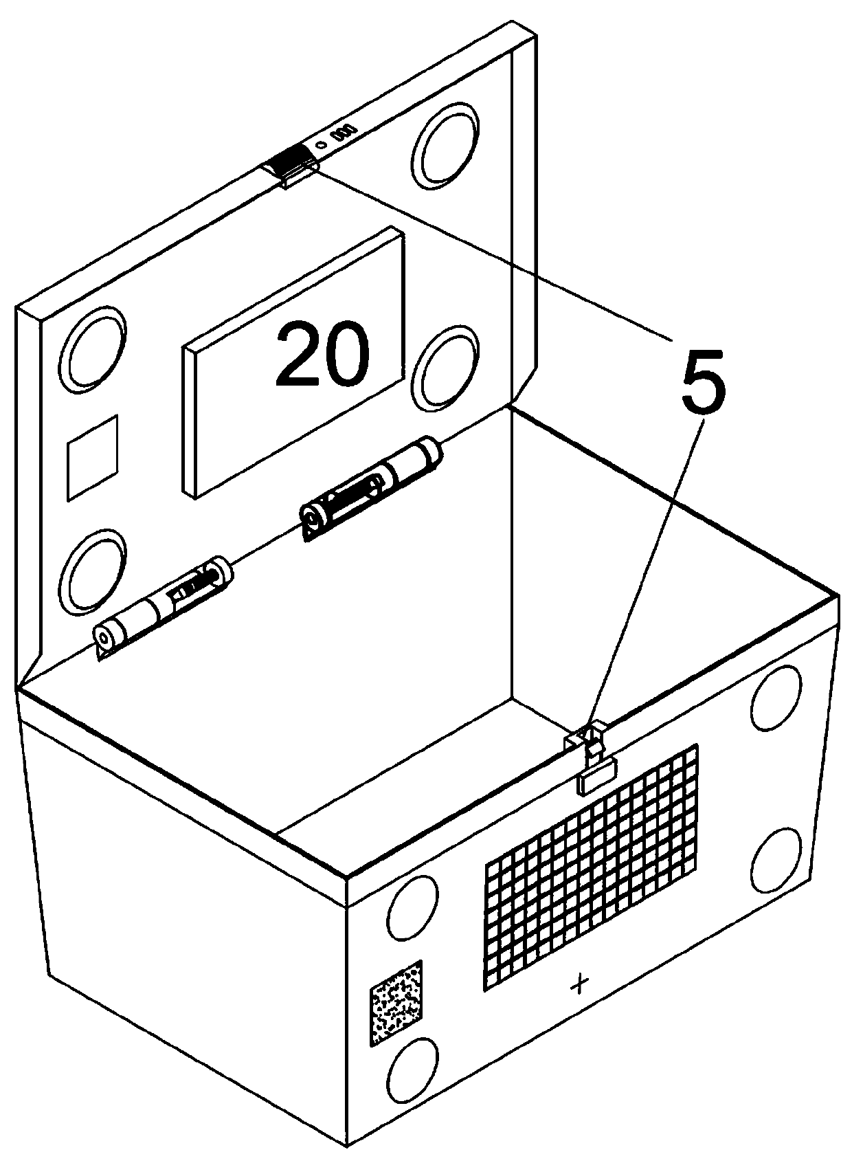 An automatic rental device for shared containers