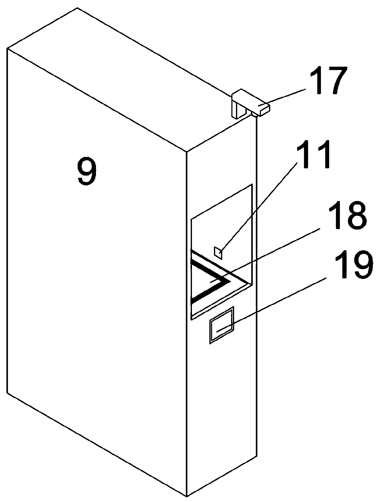 An automatic rental device for shared containers